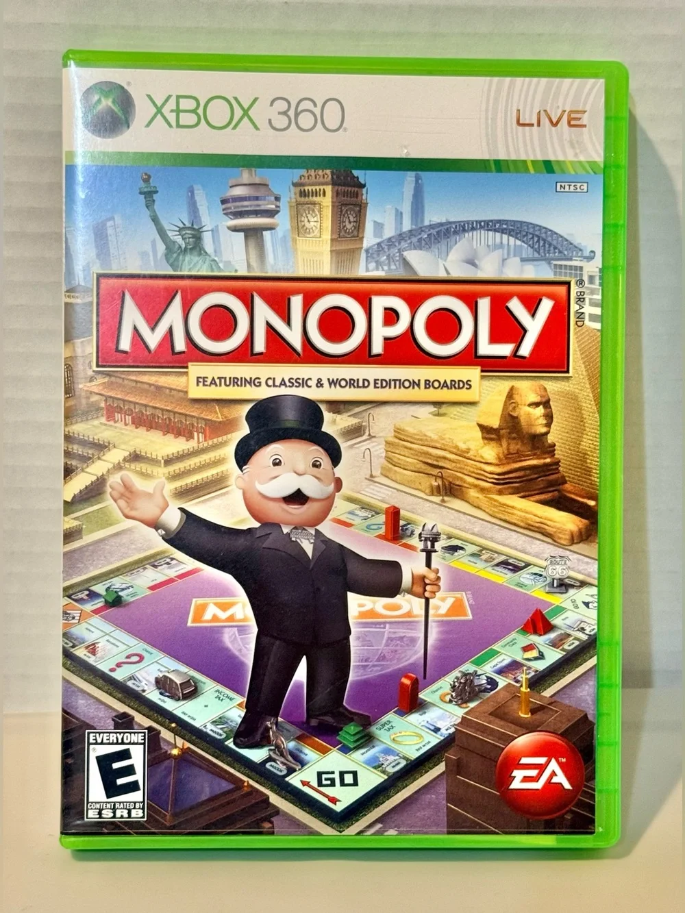 XBOX 360 Monopoly Featuring Classic & World Edition Boards ⭐️⭐️EUC-TESTED⭐️⭐️